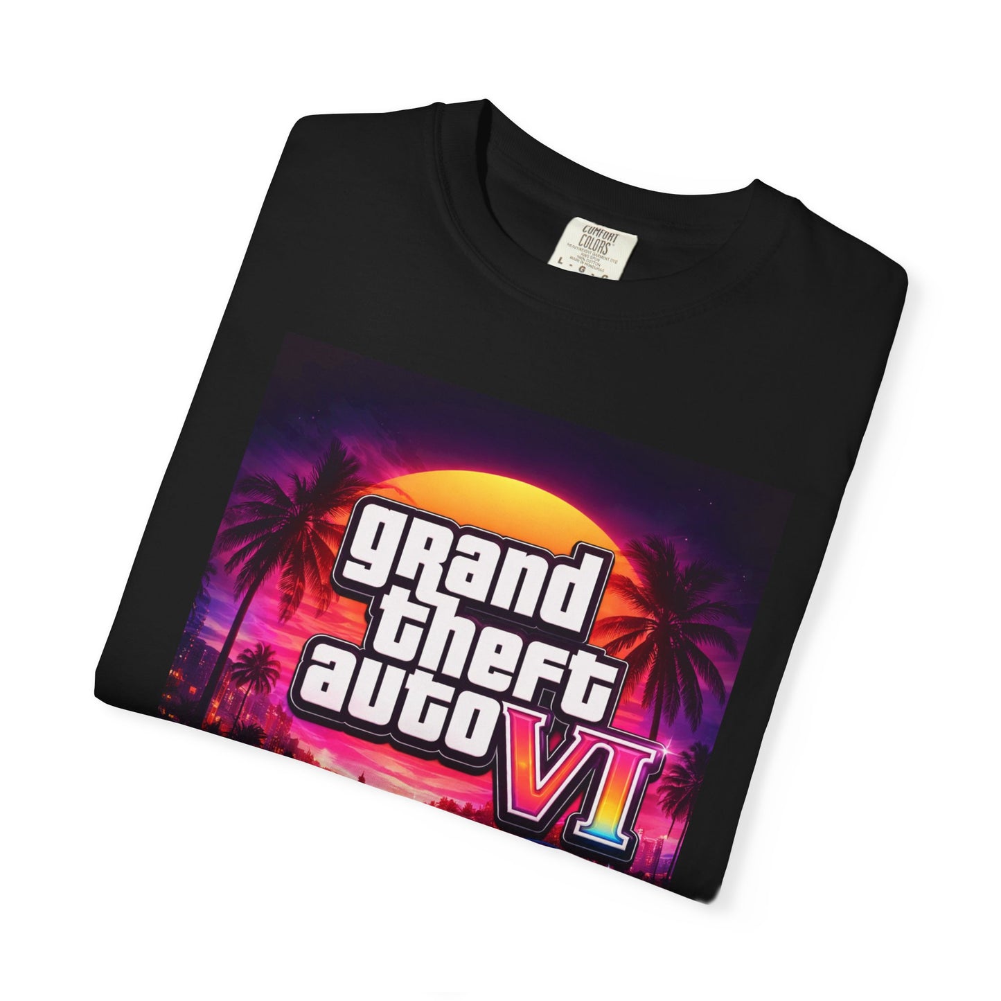Grand Theft Auto VI Anthony Ray Show T-Shirt — Retro Neon Gaming Tee