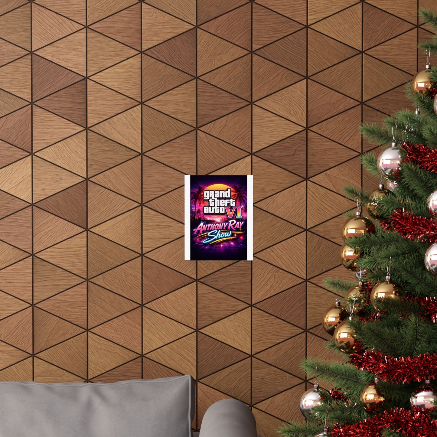 Grand Theft Auto VI Retro Neon Poster